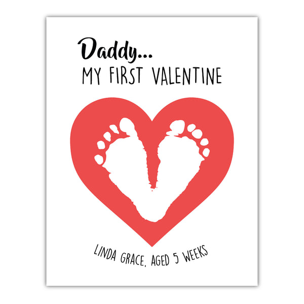 Canvas or Print, Daddy's Heart - Custom, Add your child's name and dad – Children Inspire Design